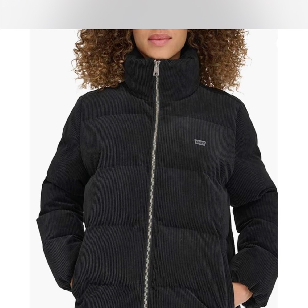 LEVI’S corduroy black puffer jacket , sz XXL